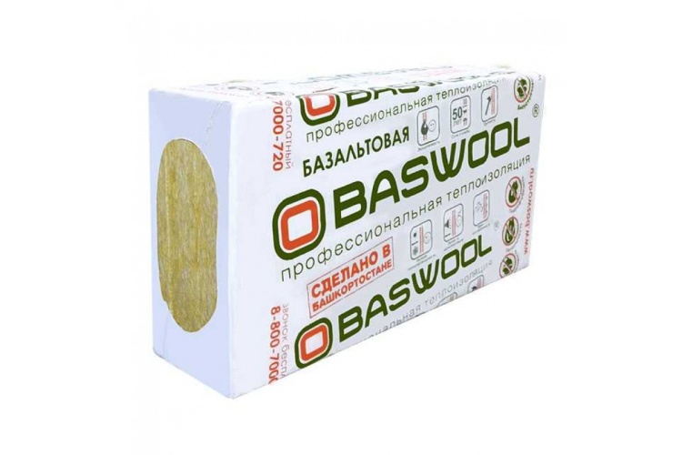 Утеплитель BASWOOL Фасад 140 1200х600х80 мм, 3 шт. уп
