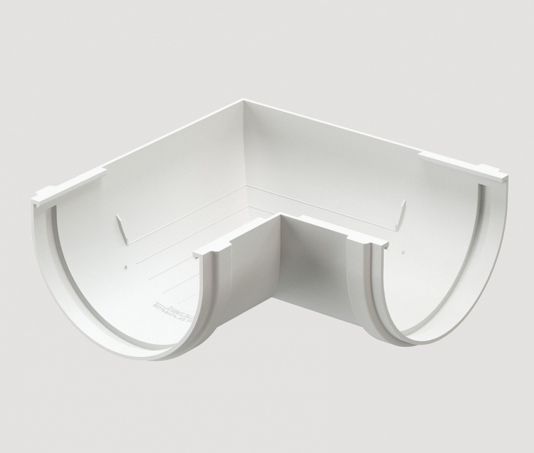 Угловой элемент желоба 90° DOCKE Standard, белый