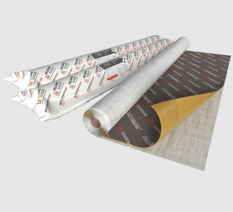 Мембрана Техносонус Звукоизол ВЭМ 4 СМК 2500х1200х2 мм